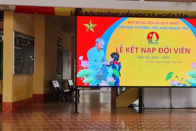 Lễ kết nạp Đội viên – Niềm tự hào của thiếu nhi